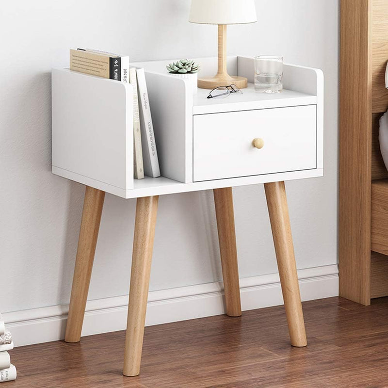 Nook Bedside Pedestal - White