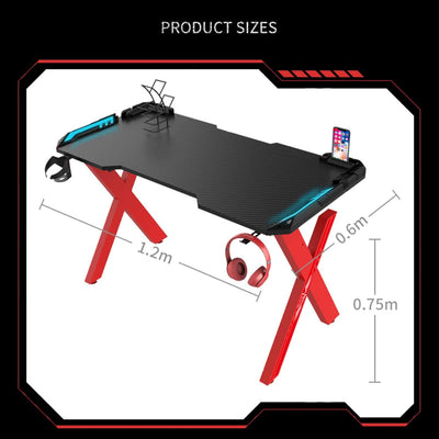 LumiDesk  LED Light Gaming Desk - Fine Living
