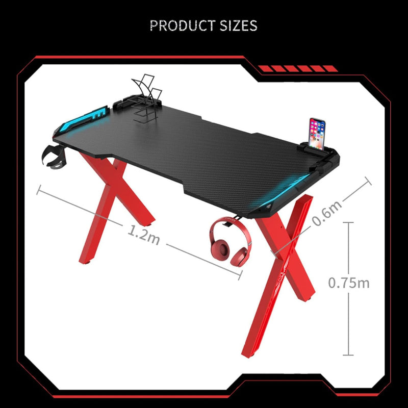 LumiDesk  LED Light Gaming Desk - Fine Living