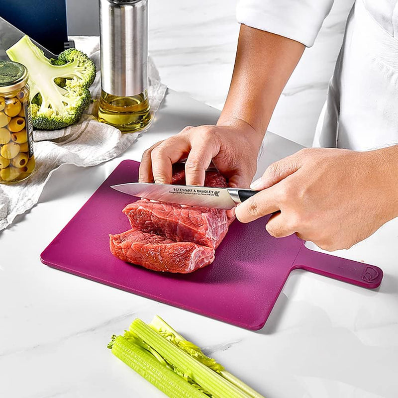 4pcs Kitchen Knife Cutting Board Set with Stand - Fine Living