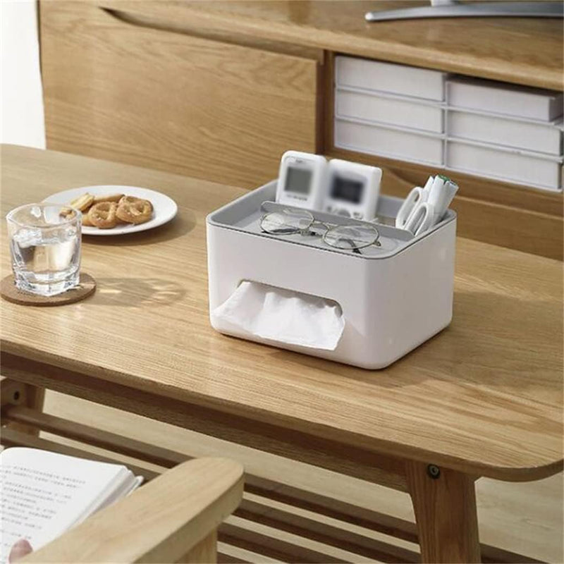 MultiStore Tissue Box - White-Fine Living