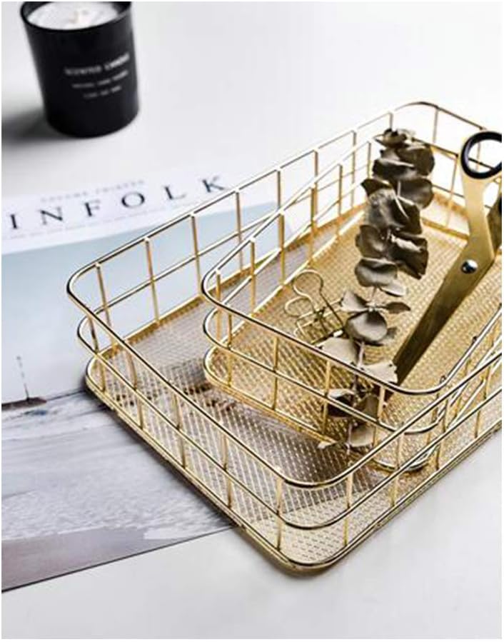 Mental Ovate Wire Rack - Gold