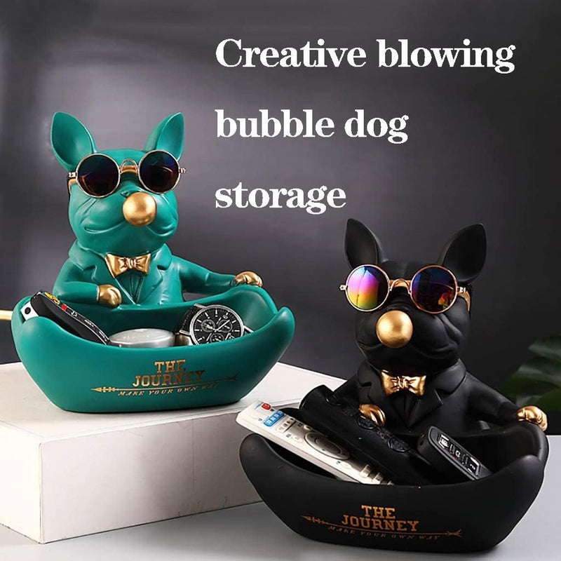 Bulldog with Mini Bowl-Green