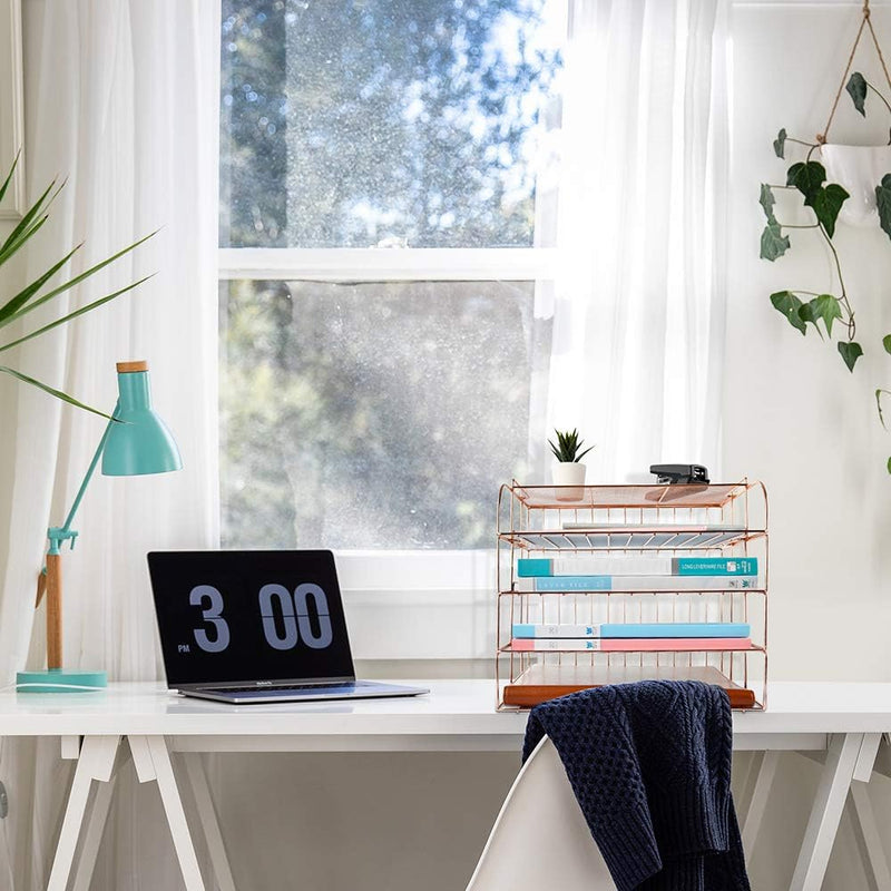 4 Tier File Organizer - Rose Gold
