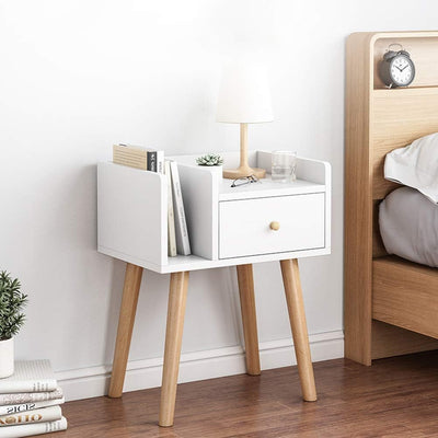 Nook Bedside Pedestal - White