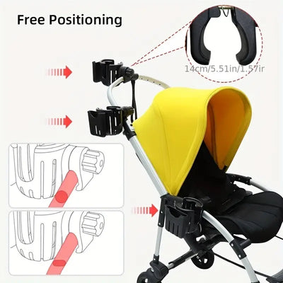 2-in-1 Stroller Cup Holder & Organizer