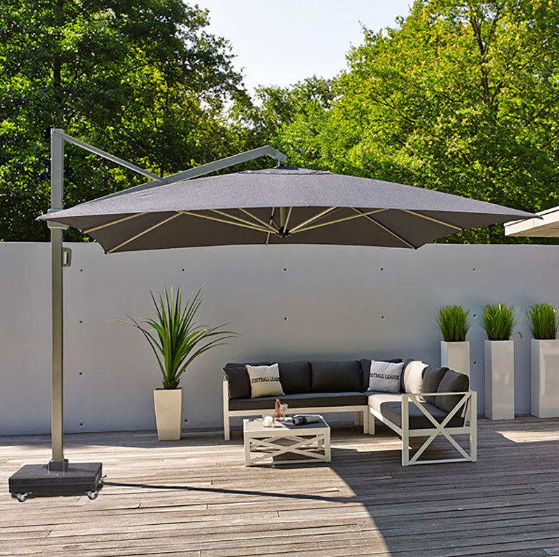 Tahiti Roma Umbrella - Grey - Fine Living