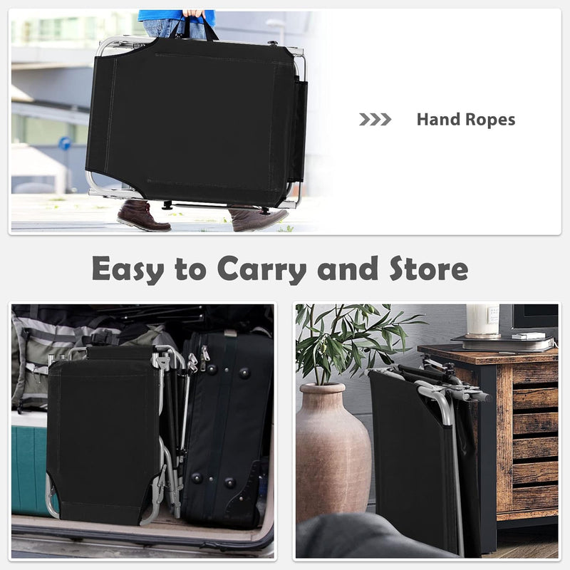 Sun Lounge Chair - Black - Finery