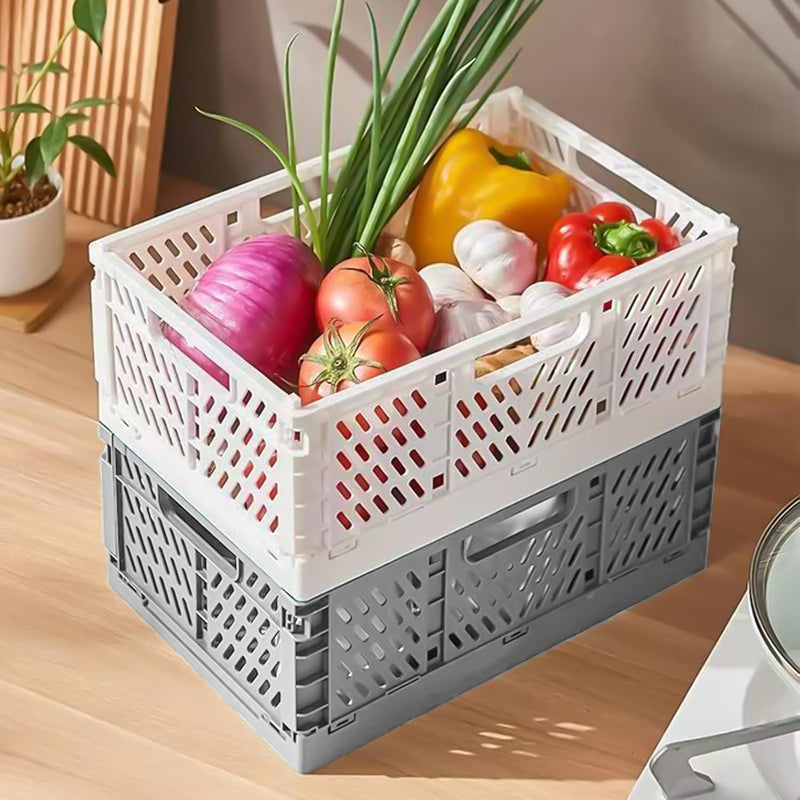 Fine Living Folding Crate Small - Grey