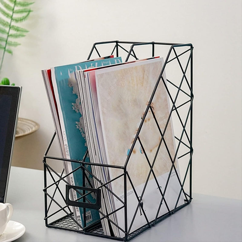 2 Sectional File Holder - Black