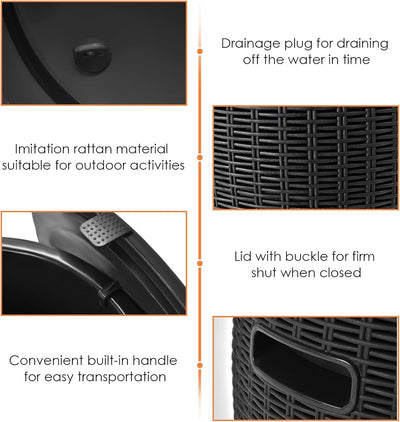 Ratten Barrel Ice Cooler - Fine Living