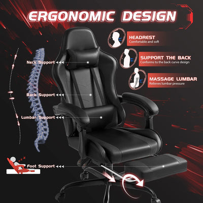 CyberPulse Gaming chair - Black