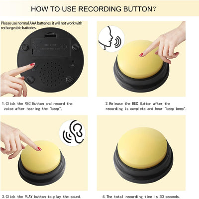 Pet Training Buzzer Button - Rex