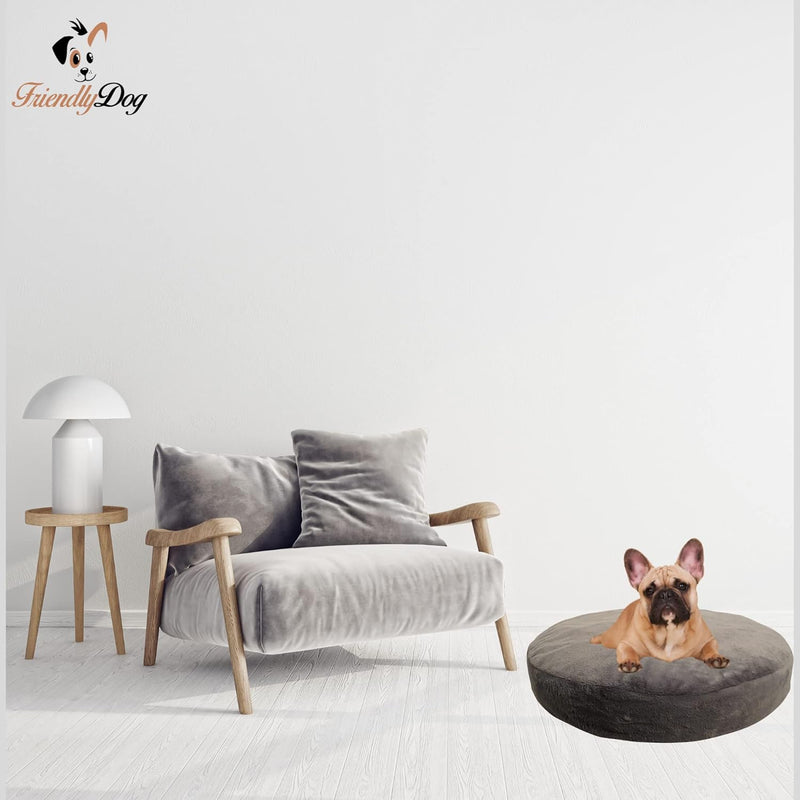 Rockies Plush Pet Bed Grey
