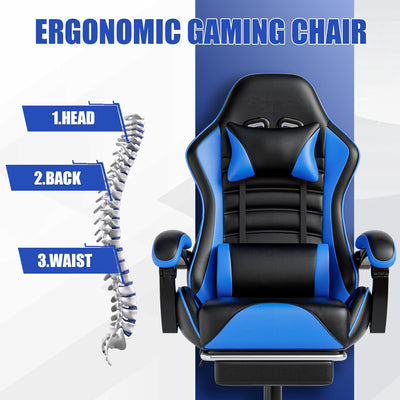 CyberPulse Gaming chair - Blue/Black