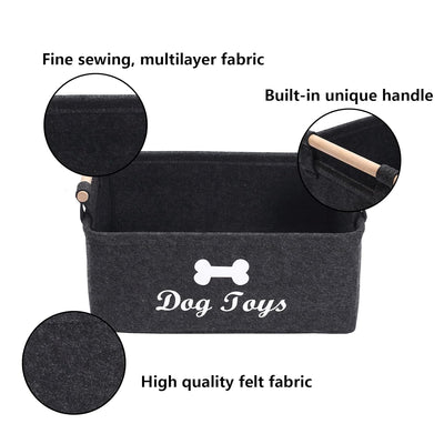 Felt Pet Storage Bag - Black - Rex