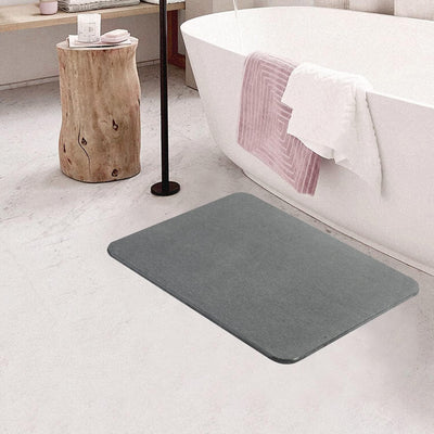 Diatom Mud Bath Mat- Dark Grey