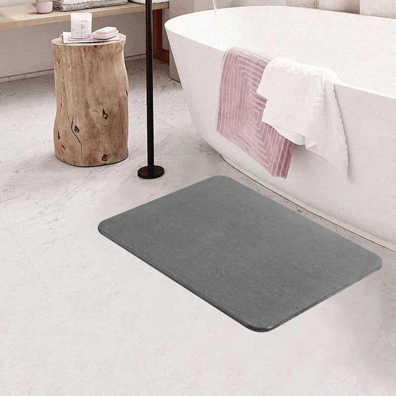 Diatom Mud Bath Mat- Dark Grey
