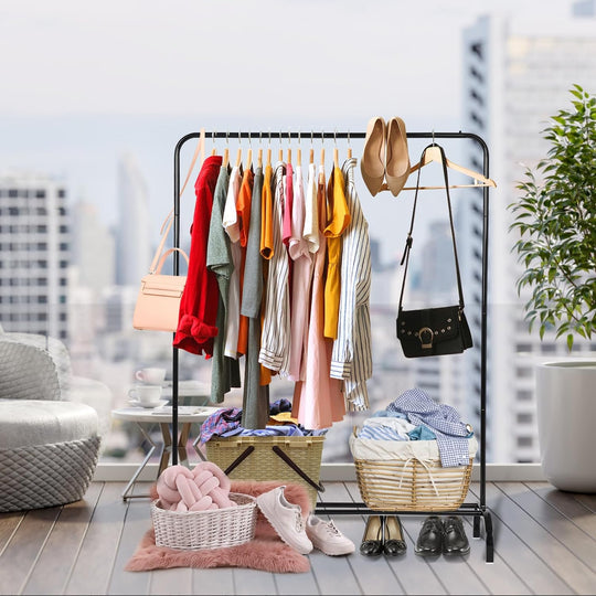 Fine Living - Clothing Rail - Black