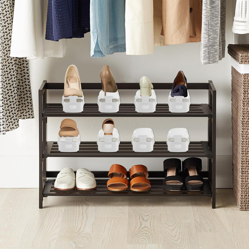 Shoe Organizer - Set of 6 - White