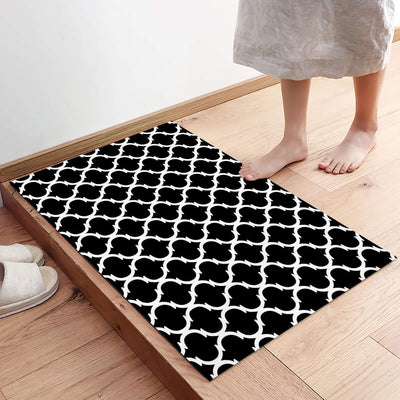 FlowEase- Black - Rectangle Bath Mat - 40*60cm