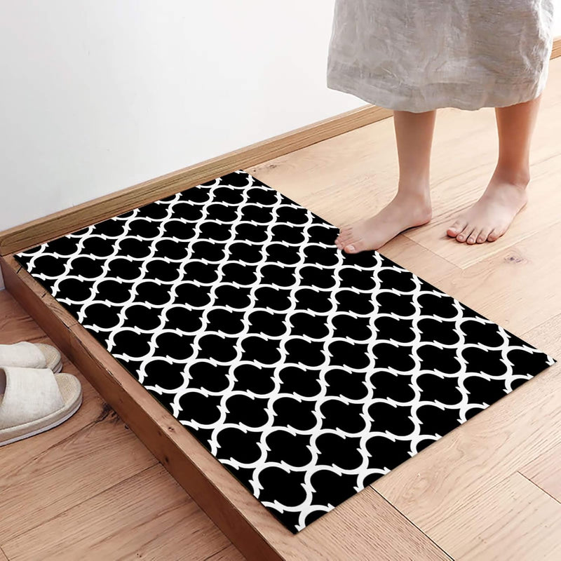 FlowEase- Black - Rectangle Bath Mat - 40*60cm
