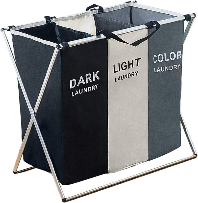 Three Grid Laundry Sorter - Fine Living