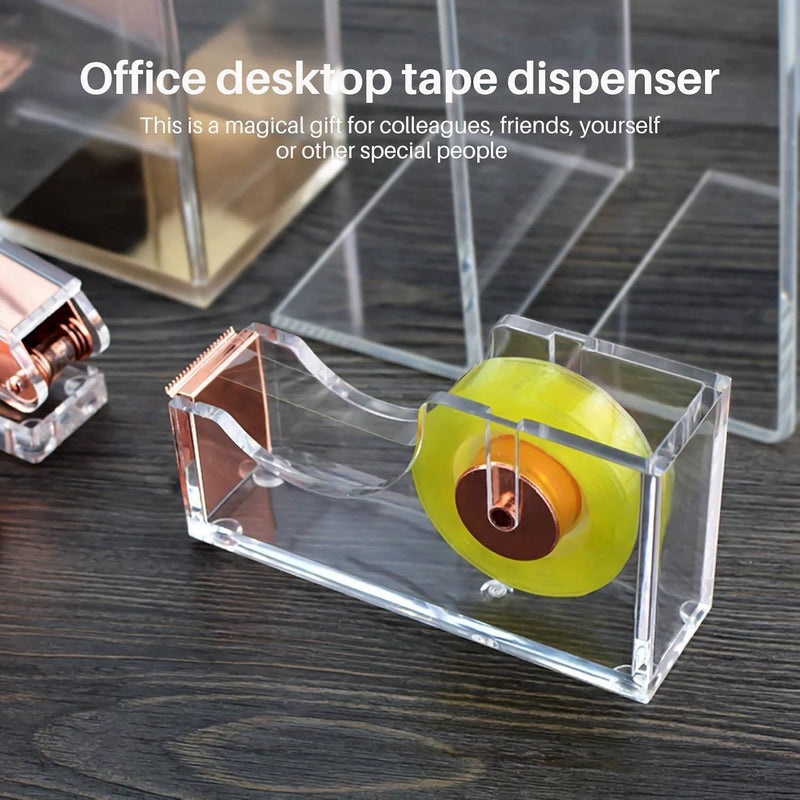 Acrylic Sellotape Holder - Rose Gold