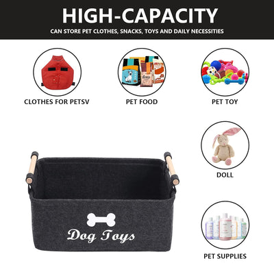 Felt Pet Storage Bag - Black - Rex