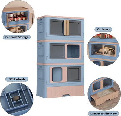 Nala Cat Foldable Villa- Rex