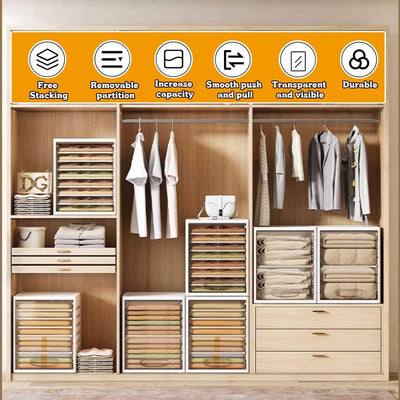 Fold & Stack Clothing Shelf - Fine Living