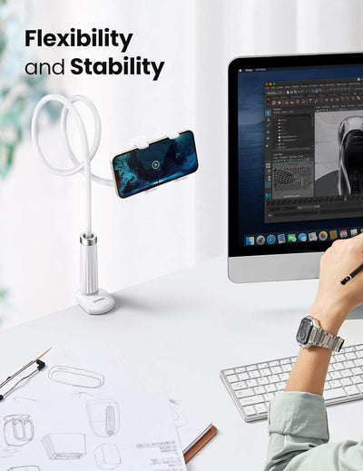 Spiral Phone Stand - White