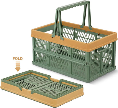 Foldable EasyCarry Storage Crate - Green - Fine Living