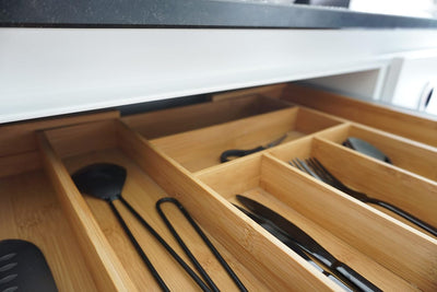 Fine Living - Expand Bamboo Cutlery Tray - Large