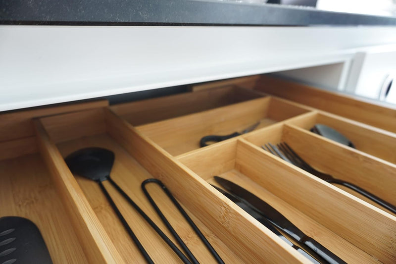 Fine Living - Expand Bamboo Cutlery Tray - Large