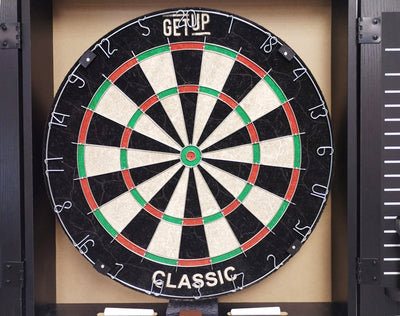 GetUp Classic Dartboard with Cabinet
