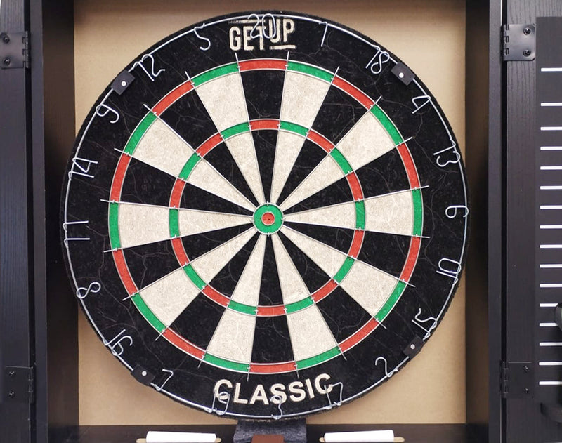 GetUp Classic Dartboard with Cabinet