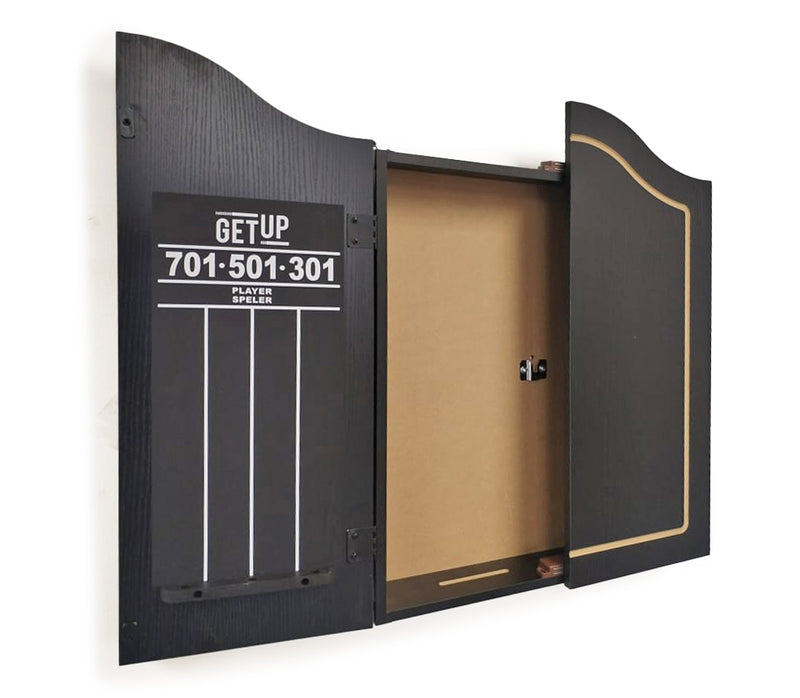 GetUp Classic Dartboard with Cabinet