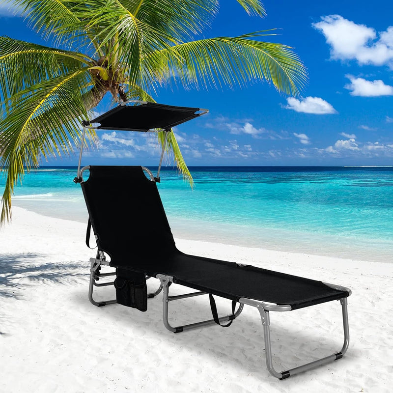 Sun Lounge Chair - Black - Finery