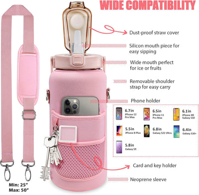 Water Bottle Pouch-Pink