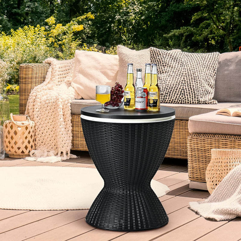 Rattan Drum Ice Cooler - Fine Living