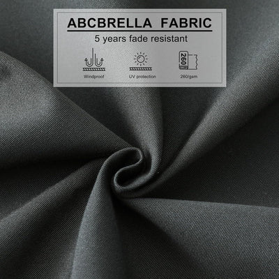 Tahiti Roma Umbrella - Grey - Fine Living