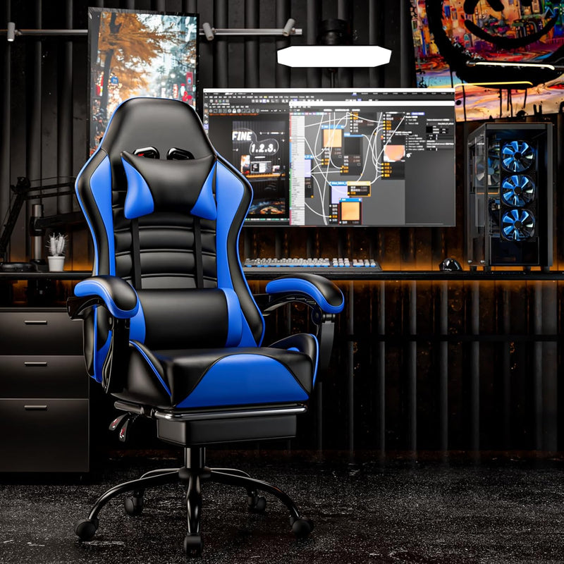CyberPulse Gaming chair - Blue/Black