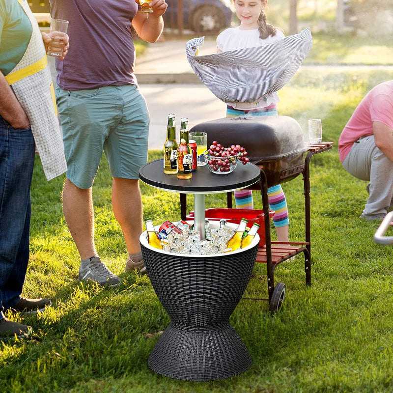 Rattan Drum Ice Cooler - Fine Living