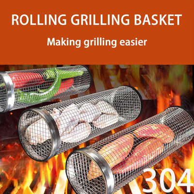 Rolling Grill Basket - Fine Living