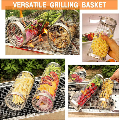 Rolling Grill Basket - Fine Living