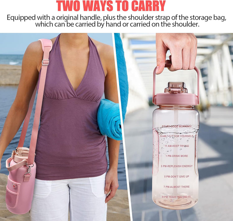 Water Bottle Pouch-Pink