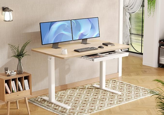 Versa Height Adjustable Desk - L. Wood - Fine Living