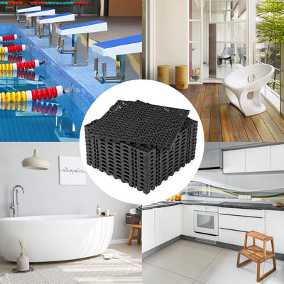 Ulti Max PP 30*30cm Interlocking Tiles - 9pc - Black