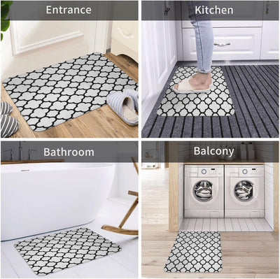 FlowEase - White - Rectangle Bath Mat - 40*60cm